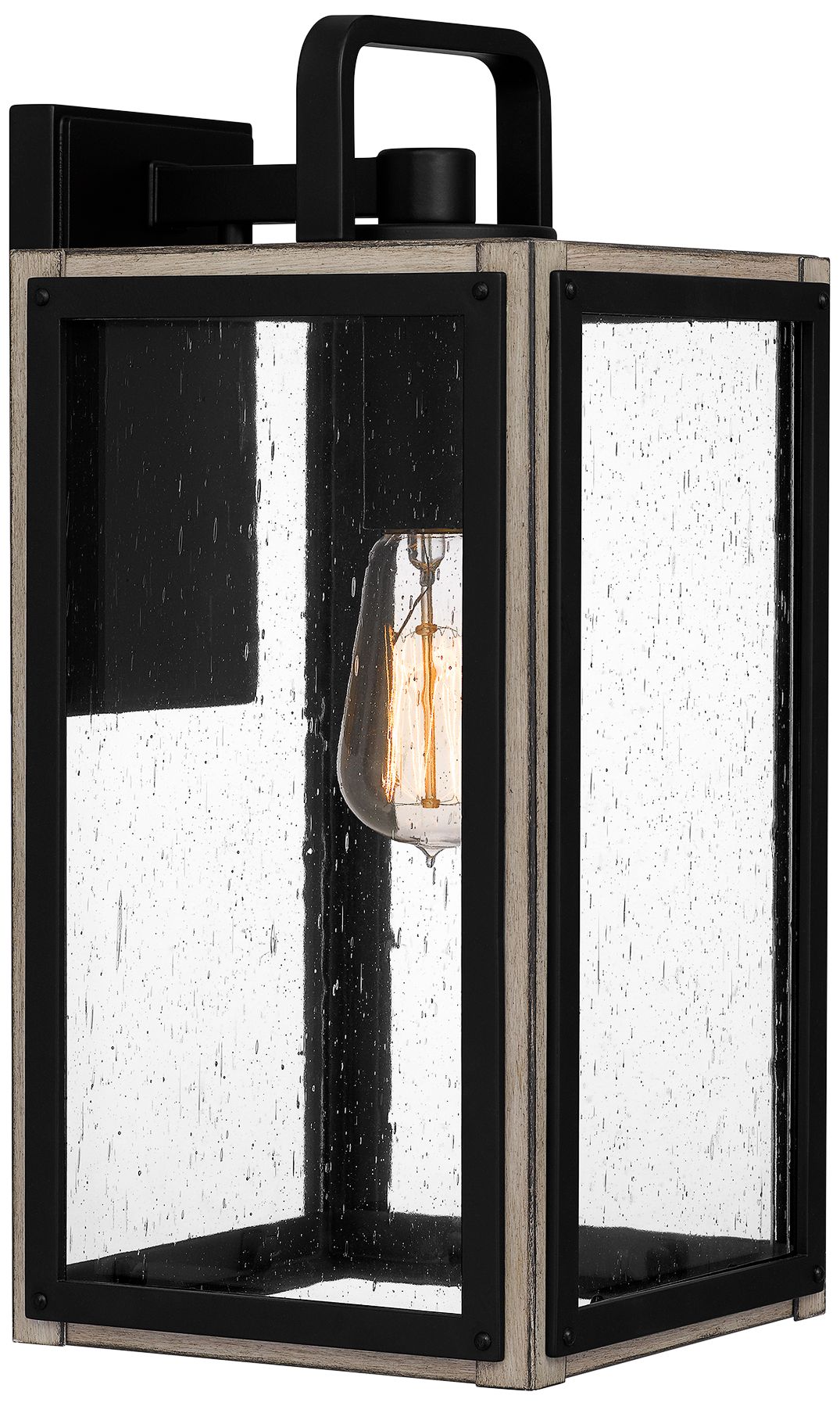 Quoizel Bramshaw 15 3/4" High Matte Black Outdoor Wall Light