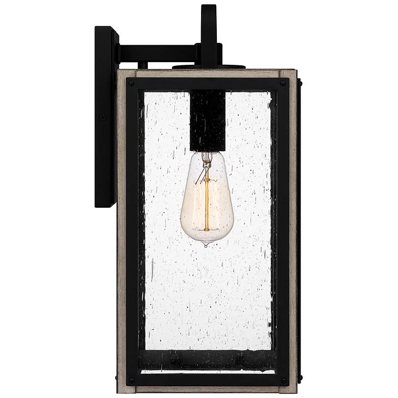 Image 6 Quoizel Bramshaw 15 3/4 inch High Matte Black Outdoor Wall Light more views