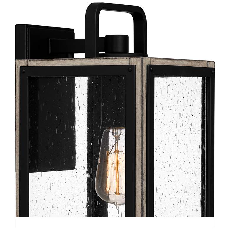 Image 7 Quoizel Bramshaw 15 3/4 inch High Matte Black Outdoor Wall Light more views