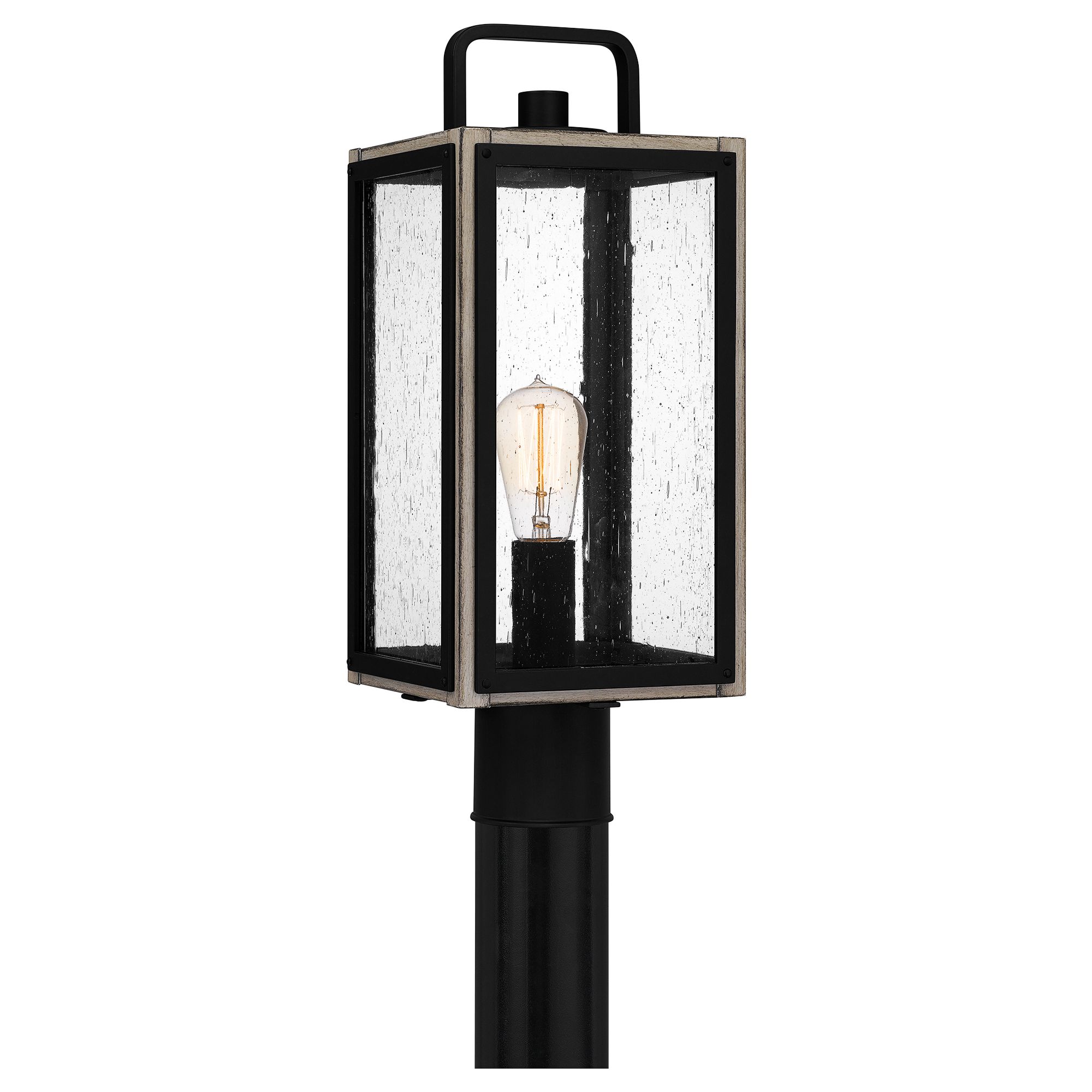 Quoizel Bramshaw 18 3/4" High Matte Black Outdoor Post Mount Light