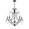 Quoizel Bray 29" Wide Earth Black 5-Light Chandelier