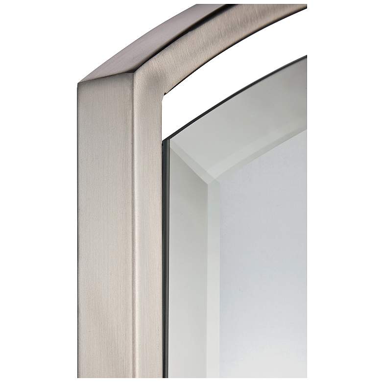Image 3 Quoizel Breckenridge Brushed Nickel 21 inch x 35 inch Wall Mirror more views