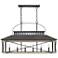 Quoizel Brennan 42"W Old Black Kitchen Island Light Pendant