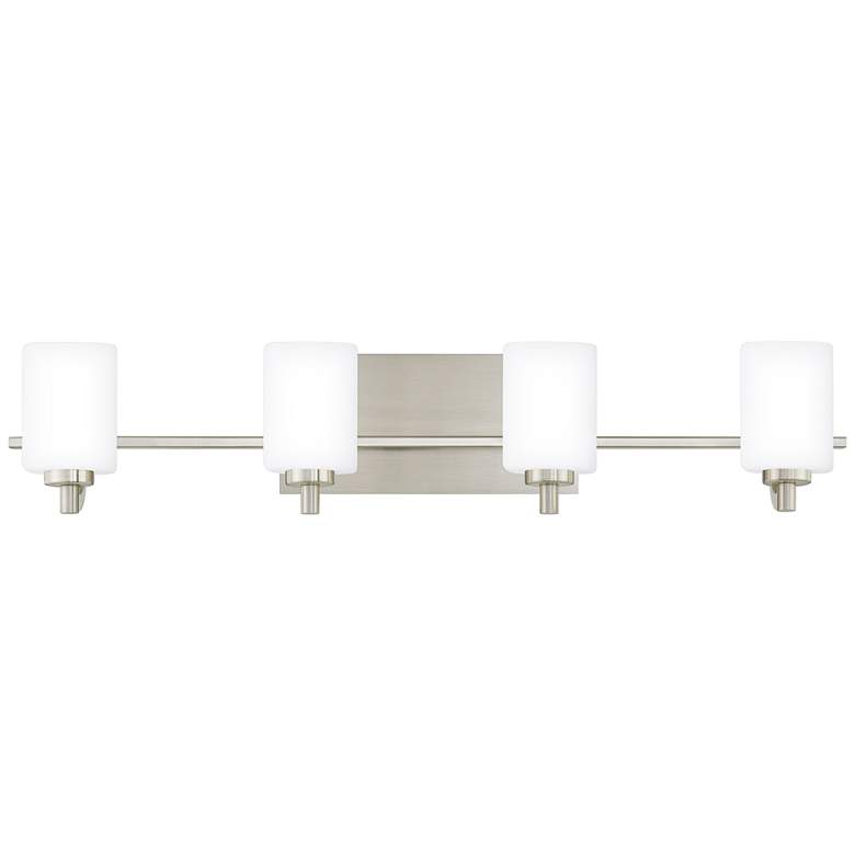 Image 1 Quoizel Brighton 29" Wide Brushed Nickel 4-Light Bath Light