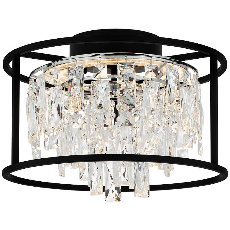 Image 2 Quoizel Brillance 15" Wide Matte Black LED Ceiling Light