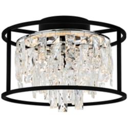 Quoizel Brillance 15" Wide Matte Black LED Ceiling Light