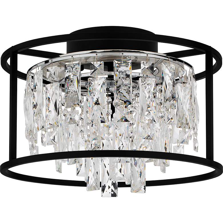 Image 4 Quoizel Brillance 15" Wide Matte Black LED Ceiling Light more views