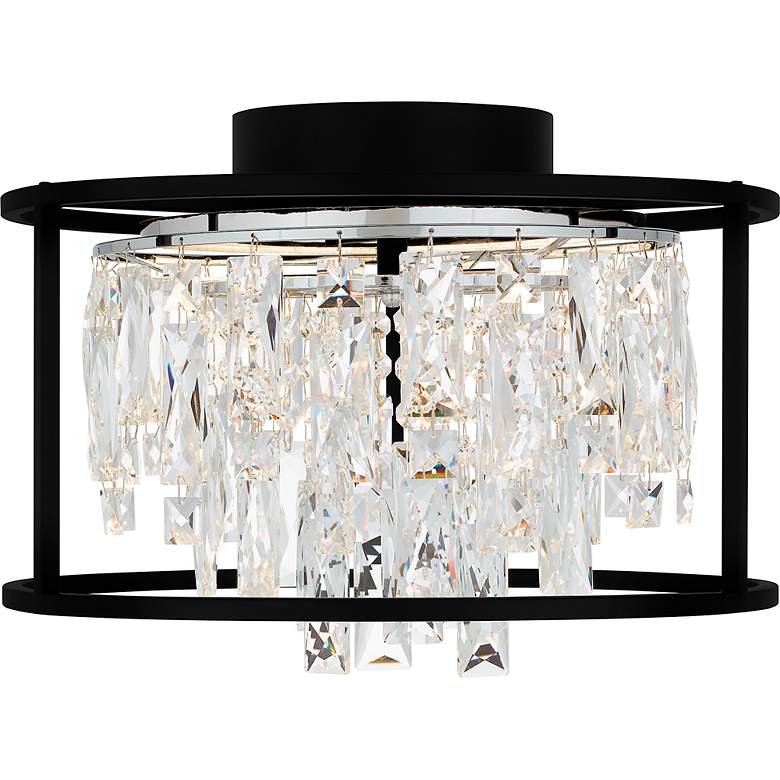 Image 5 Quoizel Brillance 15" Wide Matte Black LED Ceiling Light more views