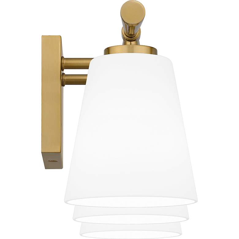 Image 5 Quoizel Brindley 23 1/2" Wide Aged Brass 3-Light Bath Light more views
