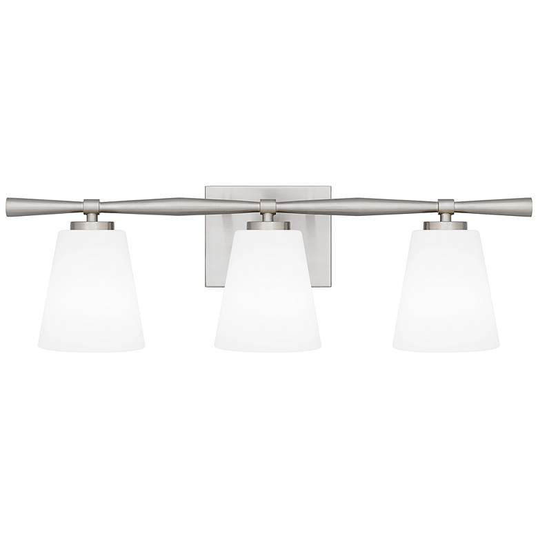 Image 2 Quoizel Brindley 23 1/2"W Brushed Nickel 3-Light Bath Light