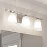 Quoizel Brindley 23 1/2"W Brushed Nickel 3-Light Bath Light