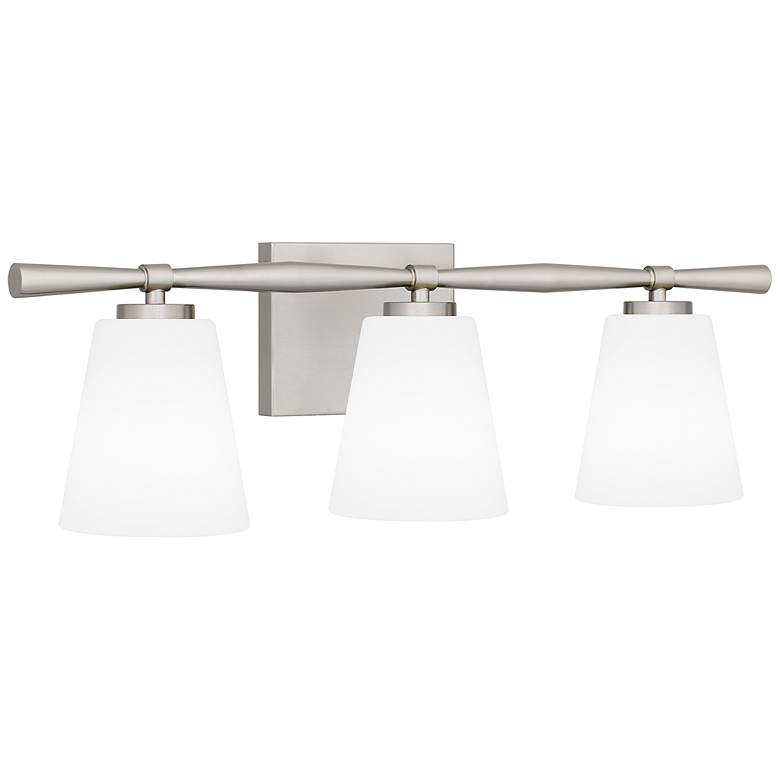 Image 3 Quoizel Brindley 23 1/2"W Brushed Nickel 3-Light Bath Light more views