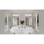 Quoizel Brindley 23 1/2"W Brushed Nickel 3-Light Bath Light
