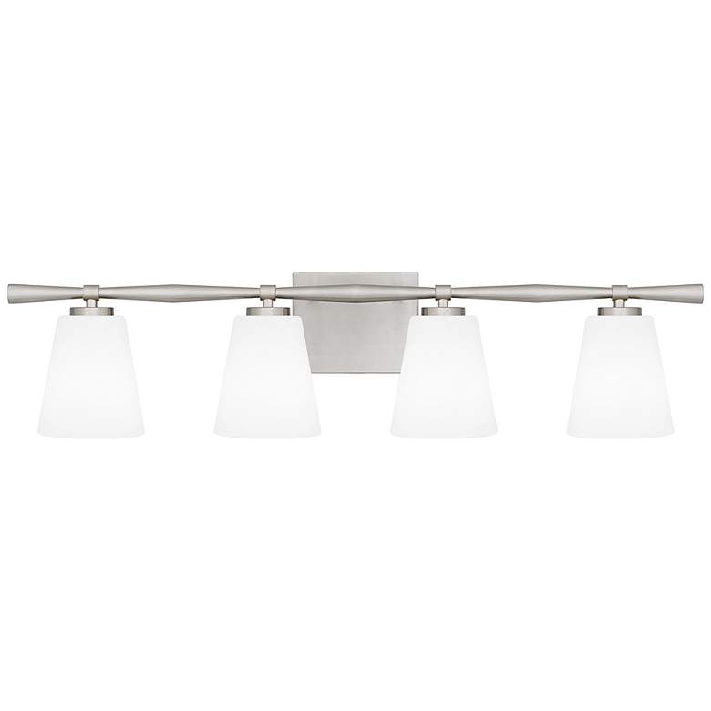 Image 2 Quoizel Brindley 31 1/2" Wide 4-Light Brushed Nickel Vanity Bath Light