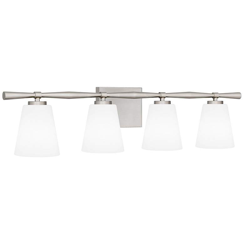 Image 3 Quoizel Brindley 31 1/2" Wide 4-Light Brushed Nickel Vanity Bath Light more views