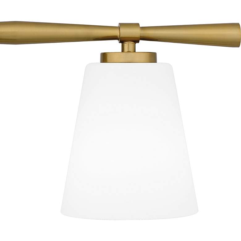 Image 6 Quoizel Brindley 31 1/4" Wide Aged Brass 4-Light Bath Light more views