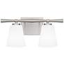 Thumbnail2 of Quoizel Brindley 7 1/4"H Brushed Nickel 2-Light Wall Sconce