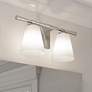 Thumbnail1 of Quoizel Brindley 7 1/4"H Brushed Nickel 2-Light Wall Sconce