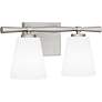 Thumbnail4 of Quoizel Brindley 7 1/4"H Brushed Nickel 2-Light Wall Sconce more views