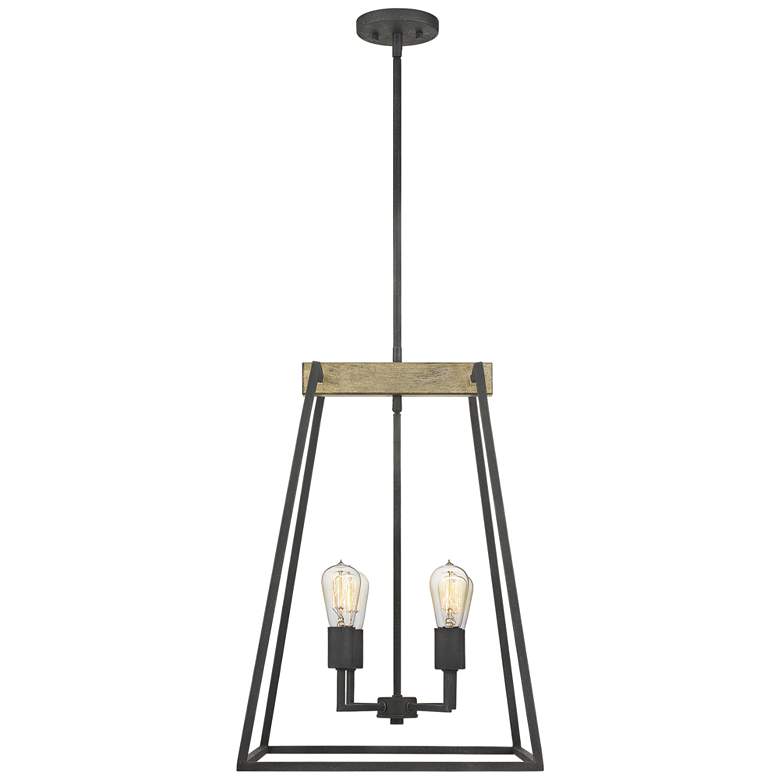 Image 2 Quoizel Brockton 17"W Gray Ash 4-Light Foyer Pendant Light