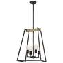 3_Quoizel Brockton 17"W Gray Ash 4-Light Foyer Pendant Light more views