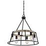 Thumbnail3 of Quoizel Brockton 24 1/2" Wide Gray Ash 6-Light Chandelier more views