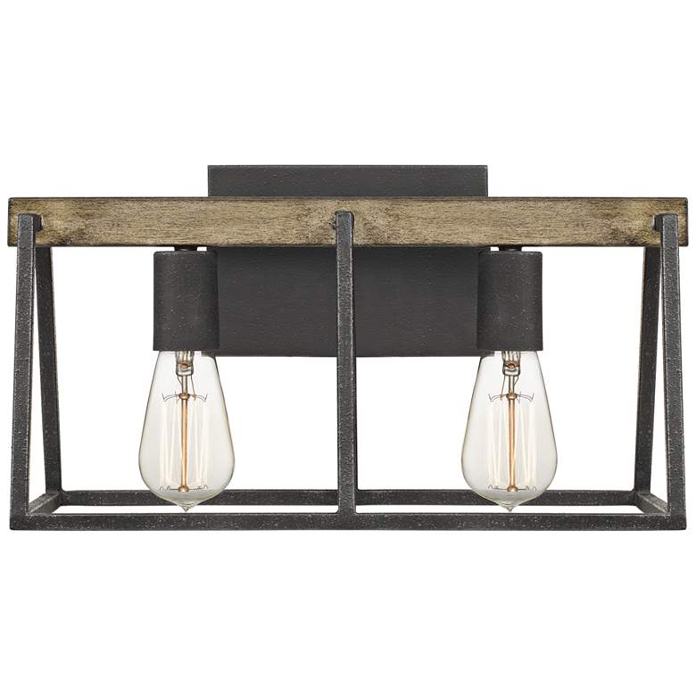 Image 1 Quoizel Brockton 8 1/2" High Gray Ash 2-Light Wall Sconce