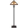 3_Quoizel Bryant 60" Bronze Patina Tiffany-Style Art Glass Floor Lamp more views