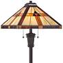 4_Quoizel Bryant 60" Bronze Patina Tiffany-Style Art Glass Floor Lamp more views