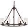 Quoizel Buchanan 25"W Western Bronze 6-Light Chandelier