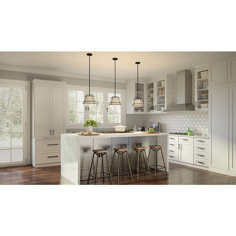 Image 3 Quoizel Burbidge 13" Wide Matte Black Pendant Light more views