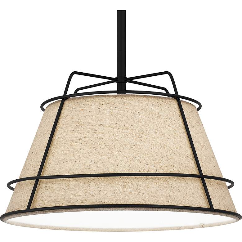 Image 5 Quoizel Burbidge 13" Wide Matte Black Pendant Light more views