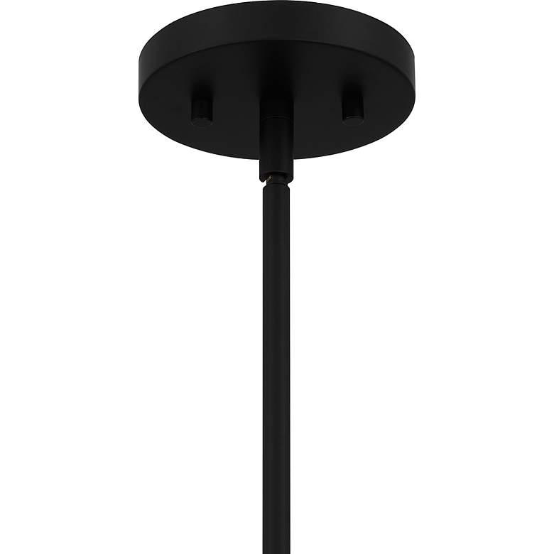 Image 6 Quoizel Burbidge 13" Wide Matte Black Pendant Light more views