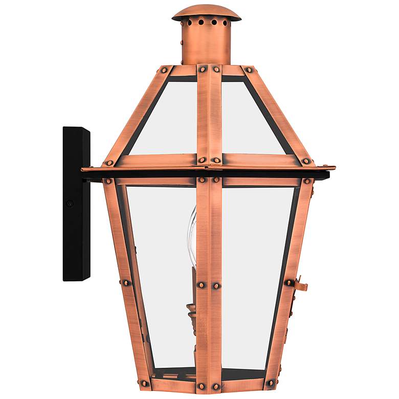 Image 4 Quoizel Burdett 18 1/4" High Aged Copper Outdoor Wall Light more views