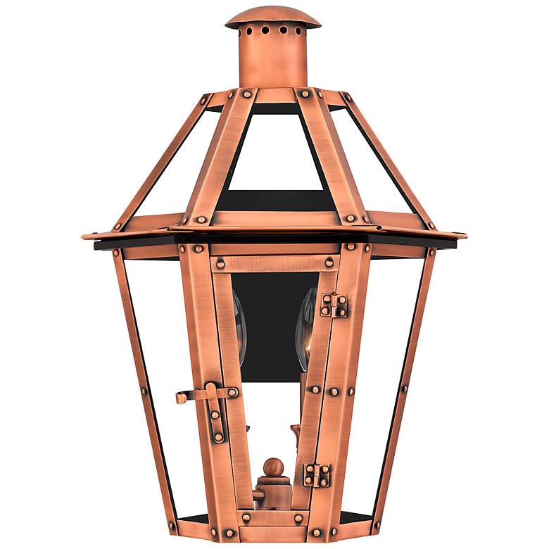 Image 5 Quoizel Burdett 18 1/4" High Aged Copper Outdoor Wall Light more views