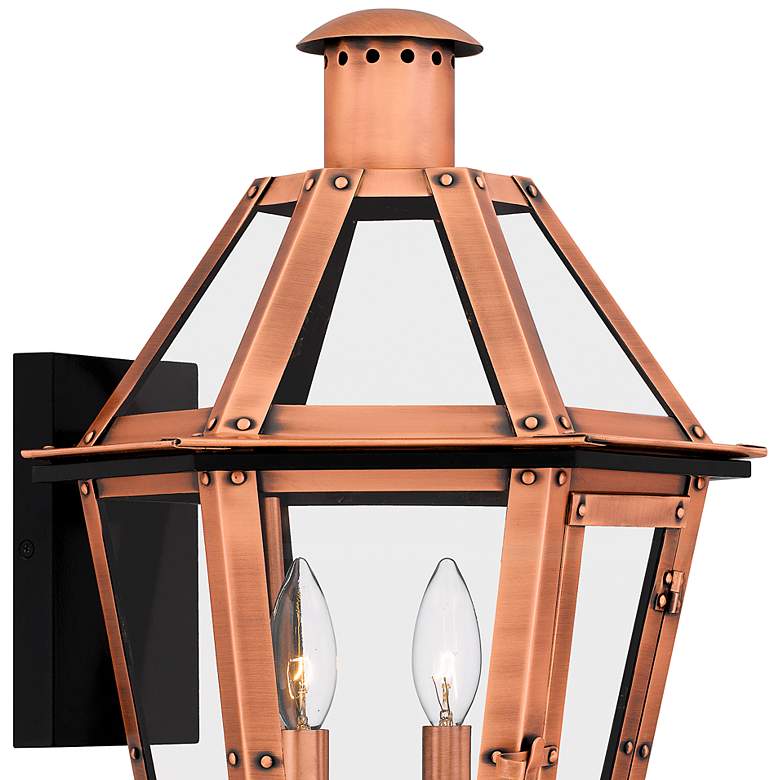 Image 6 Quoizel Burdett 18 1/4" High Aged Copper Outdoor Wall Light more views