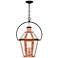 Quoizel Burdett 24 1/4" High Aged Copper Outdoor Hanging Light