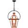 Quoizel Burdett 24 1/4" High Aged Copper Outdoor Hanging Light