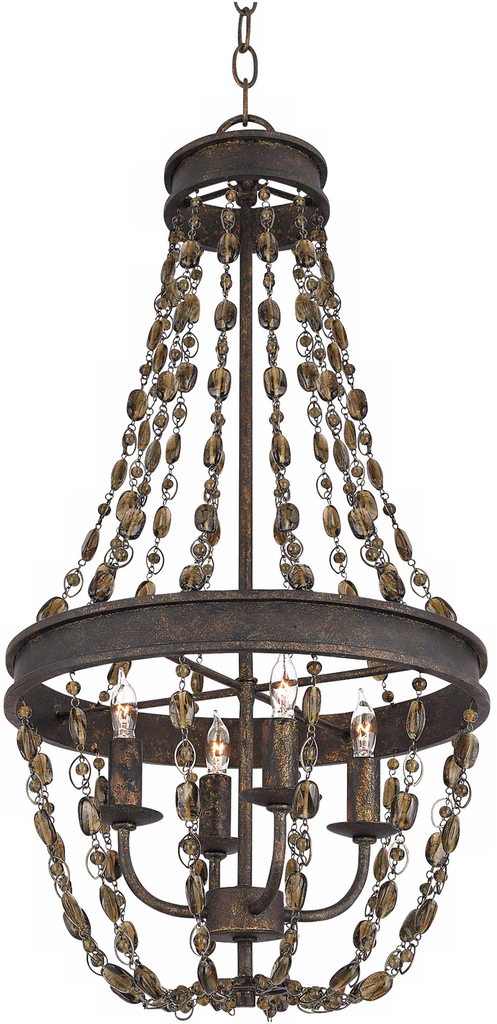 Quoizel Cabris Mayan Gold Pendant Chandelier