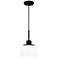 Quoizel Callahan 8" Wide Matte Black Mini Pendant