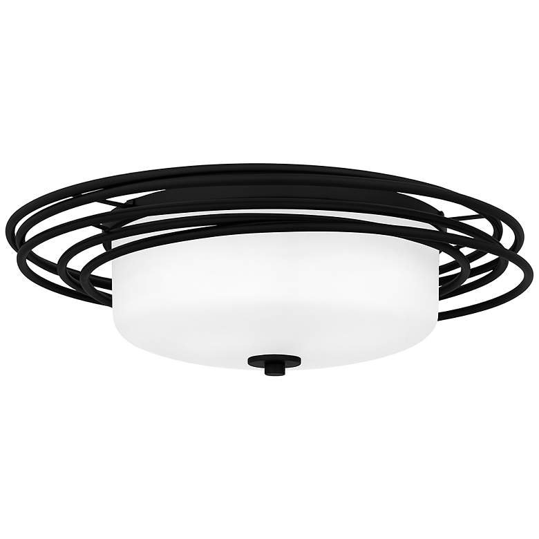 Image 1 Quoizel Calliope 20 1/2" Wide Matte Black Ceiling Light