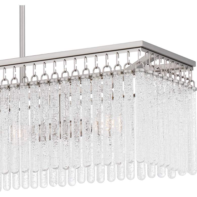 Image 6 Quoizel Camilla 38" Wide Brushed Nickel Linear Pendant more views