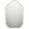 Quoizel Camille 36.5" x 23.5" Gold Arch Top Wall Mirror