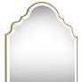 Quoizel Camille 36.5" x 23.5" Gold Arch Top Wall Mirror