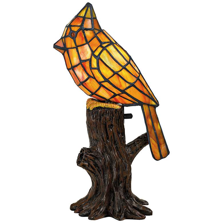Image 1 Quoizel Cardinal 12 1/2 inch High Bronze Tiffany-Style Accent Table Lamp