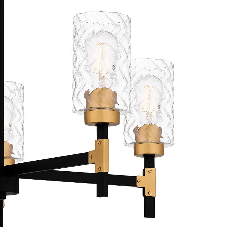 Image 5 Quoizel Carly 28" Wide Matte Black 5-Light Chandelier more views