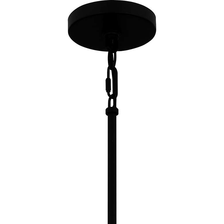 Image 6 Quoizel Carly 8"W Matte Black Mini Pendant w/ Swirl Glass more views