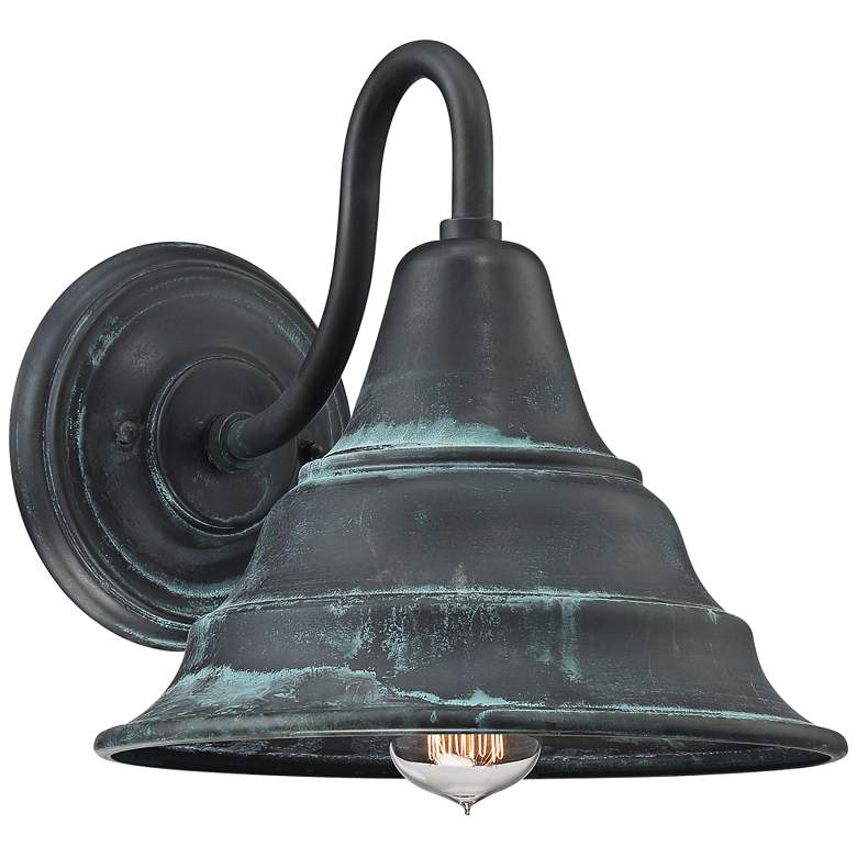 Image 1 Quoizel Carmel 11 inch High Aged Verde Outdoor Wall Light