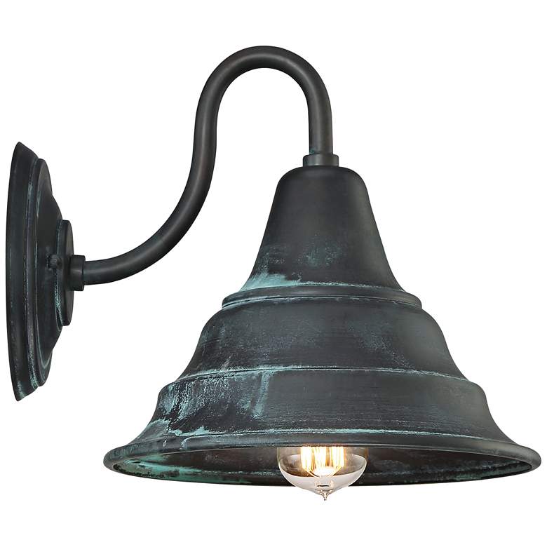 Image 2 Quoizel Carmel 11 inch High Aged Verde Outdoor Wall Light more views