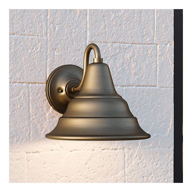 Image 2 Quoizel Carmel 8 1/2 inch High Burnished Bronze Outdoor Wall Light